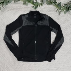 Athleta Girls Full Zip Jacket Black and Gray M